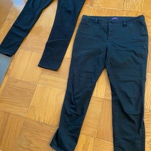 2 pairs of NYDJ black size 12